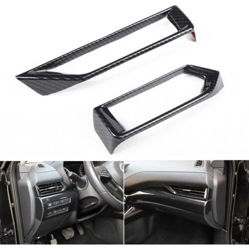 For Nissan Sentra Bluebird Sylphy 2020 2021 Car Interior Accessories Carbon Fiber outlet Panel Cover Trim Sticker ABS Black