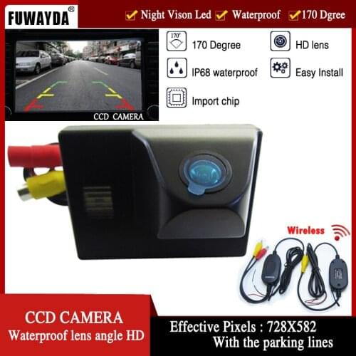 FUWAYDA CCD HD Waterproof Parking Monitors LED Night Vision 170 Car Rear View Camera for OYOTA Land Cruiser LC 100 120 4500 4700