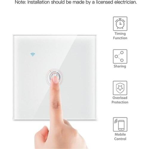 EU 1/2/3/4 Gang Smart Switch Smart Home Automation Modules Universal Smart Wifi Bluetooth Switch Zero Fire Single Fire