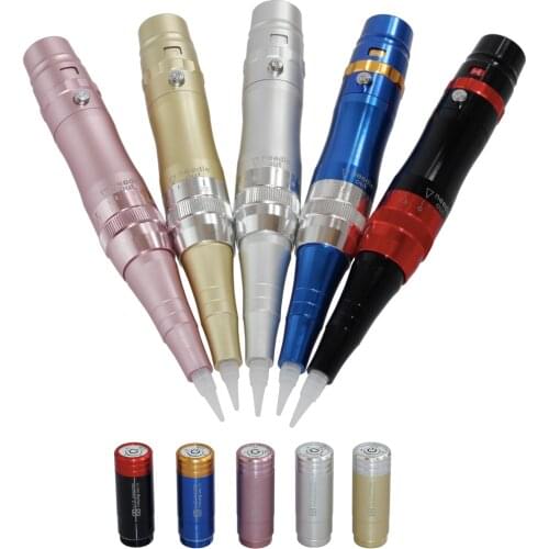 Taiwan Motor Profissional Permanent Makeup Machine Kit Wireless Battery+Plus Rotary Tattoo Machine 35000R Lip Eyebrows Eyeliner