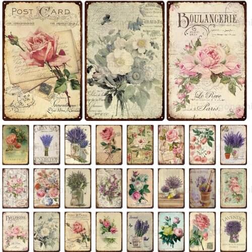 Garden Decoration Metal Tin Sign Flower Tool Kitchen Herb Vintage Metal Sign Living Room Dining Room Gardening Room Wall Poster