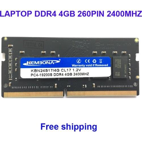 Kembona Memory RAM LAPTOP DDR4 4GB 2400MHZ 2666MHZ 4G for Notebook SODIMM RAM MODULE 260PIN