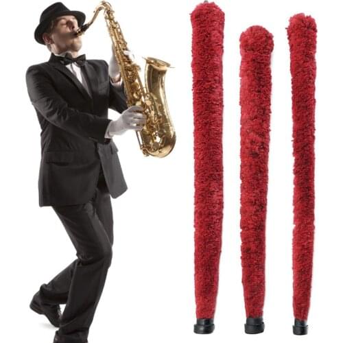 Soft Durable Cleaning Brush Cleaner Pad Saver For Alto Tenor Treble Soprano Saxophone Woodwind Instrument Sax Cleaning Brush