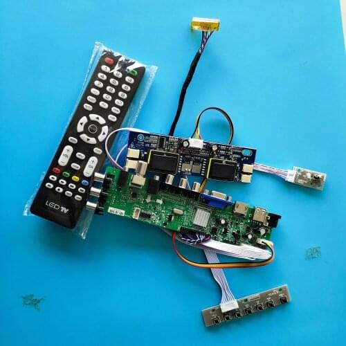Kit for M190MWW1-401/M190MWW1-402 USB remote DVB-T 1440X900 Digital LCD Panel HDMI VGA Controller board AV TV 30pin 4 CCFL 19"