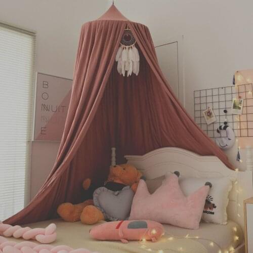 Kid Baby Bed Canopy Mosquito Net Curtain Bedding Dome Tent Nordic Style Princess Mosquiteros Para Bebes Cunas Para El Bebe