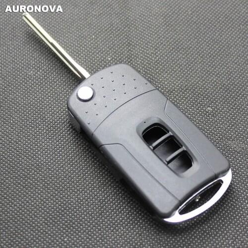 AURONOVA New Modified Folding Key Shell for Chevrolet Captiva Flip Folding Key 3 Buttons Remote Car Key Case