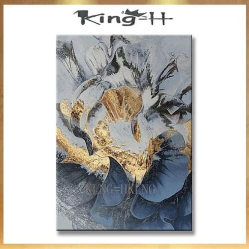 Original High quality acrylic Handmade canvas abstract oil painting gilding wall art hanging picture for living room bedroom