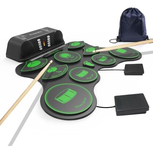 Rechargeable electronic musical instrument portable electronic drum percussion instrument drum with drum stick