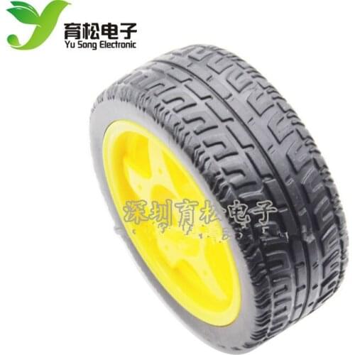 Rubber wheels/robots/tracking and patrol car accessories Smart car tires chassis wheels 40g