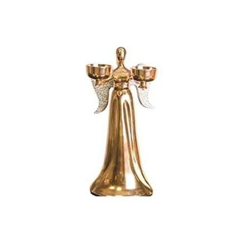 Lucky Art Gold Angel 2 Piecdes Candle 28 CM