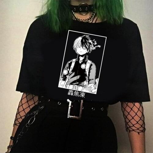 Shouto Todoroki Shirt My Hero Academia Shirt T-shirt Summer Fashion Kawaii Short Sleeve Shirt