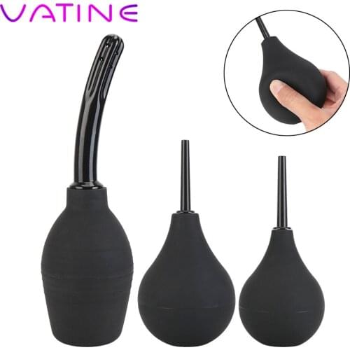 VATINE Enema Bulb Anal Cleaner Enema Cleaning Container Vagina Cleaner Douche Intimate Goods Anal Shower
