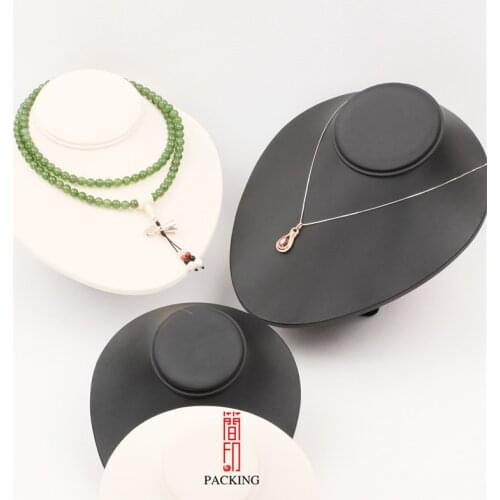 Black and Beigw color Jewelry display props necklace display the human neck display stand/hold Mannequin Cord Necklace Decorate