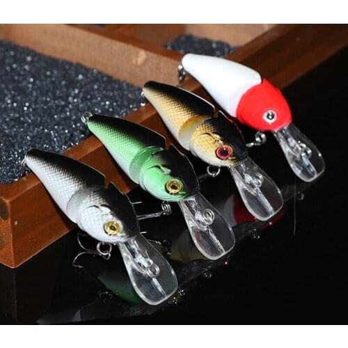 10Pcs/Lot 8.5cm 15g Fishing Wobblers 2 Segments Spinner Minnow Lure Bait Lifelike Swimbait Crankbait Wobblers Fishing Lures Kits