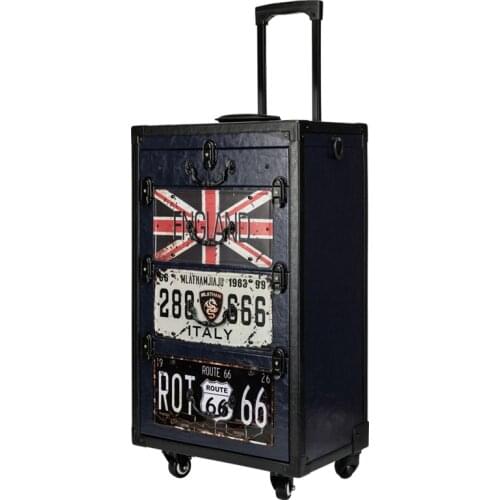 Retro Trolley Cosmetic Toolbox,Nails Makeup super large Rolling luggage Suitcases,Multiple drawers Beauty Tattoo Storage Box