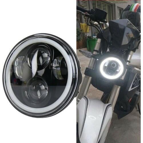 1PC 5.75inch LED Halo Headlight Hi/Lo Beam for Triumph Rocket iii 3 & Speed Triple &Street Triple & Thunde 5 3/4" Motor Headlamp