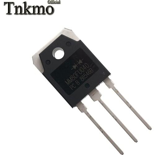 10PCS MM80FU040PC MM80FU040 TO-3P MM80FU030PC MM80FU030 TO3P 80A 600V Fast Recovery Rectifier Diode free delivery