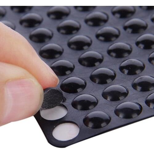100 Pcs/sheet Self Adhesive Buffer Bumper Toilets Drawer Door Cabinets Anti-collision Rubber Non Slip Silicone Feet Pad Damper