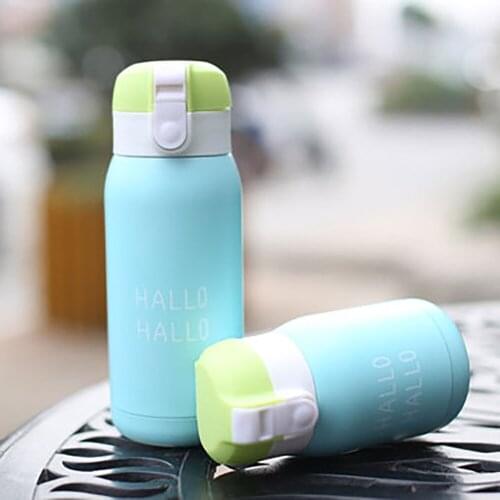 200ml/360ml Creative Double-Layer Fashion Flask Insulated Vacuum Bounce Mug 304 Stainless Steel Household Mini Cute Thermal Cup