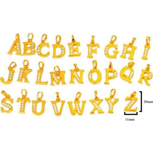 26 Capital Letters Charm For DIY Making Jewelry Accessory Women Alphabet Necklaces Pendants Friends Family Necklace Pendant