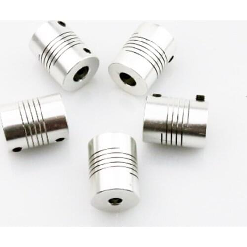 5/10pcs D19mmXL25mm Inner 5X8mm Flexible Couplings Aluminium CNC Stepper Motor Flexible Shaft Coupler D19L25 5-8mm Free Shipping