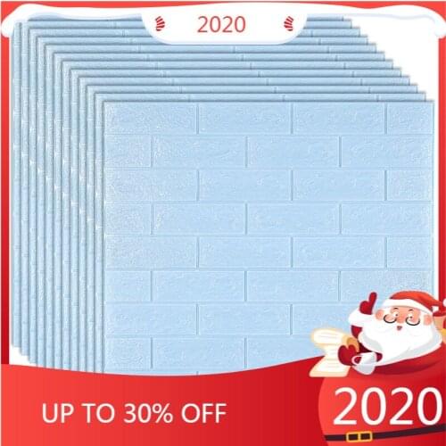 77*70cm DIY 3D Brick Wall Stickers Living Room Decor Foam Waterproof Wall Covering Wallpaper For TV Background Kids Room