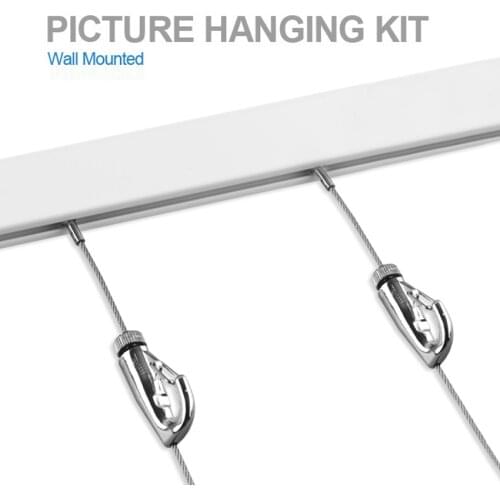 Free shipping Cliprail Complete picture frame hangers art picture Hanging Gallery Systems