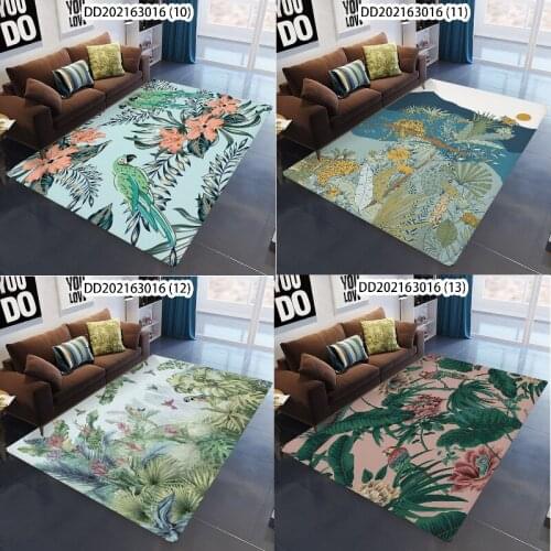 Flowers and leaves floor mat rugs for bedroom circle rug rug Entrance door mat area rug large Mats Home Carpet anime floor mat