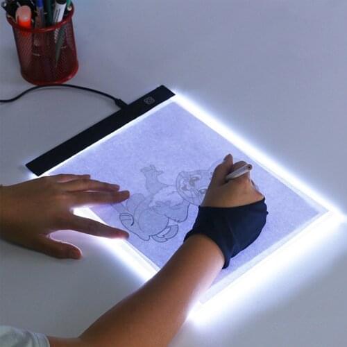 Children Paint Learning Drawing Board 3 Level Dimmable Led Copy Pad Eye Protection Baby Painting Educational Toys Kids Gift