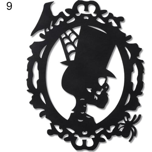 Halloween Wall Decorations Skull Spider Web Bats Hanging Ornaments for Home Halloween Party Horror House XHC88