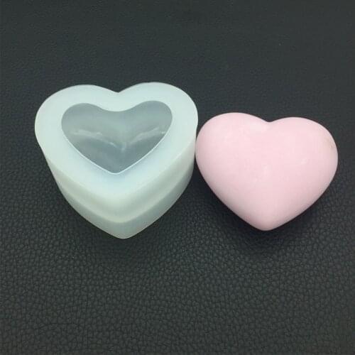 Multifunction 3D Heart Silicone Love Heart Cakes Mold Aroma Gypsum Plaster Mould For Cakes Decoration DIY Candle Resin Molds