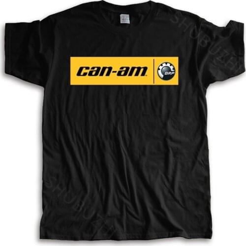 Tshirt men summer top tees Men T shirt Cool Can Am Logo Stripe Brp Team funny t-shirt unisex t-shirt loose style tops