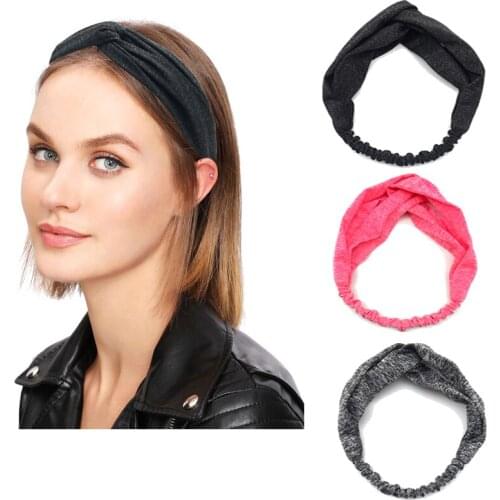 2018 NEW 1pcs Women Hair Accessories twisted Turban yoga Headband Bandanas Elastic Hair Bands Gum Hair for Girls head wrap