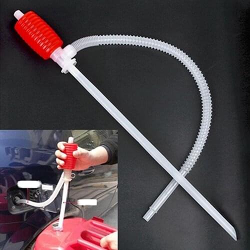 Portable Car Manual Siphon Pump Gasoline Pipe Hose Liquid Oil Water Transfer Tool Car Gasoline Diesel-Transfer Sucker Hand Pump