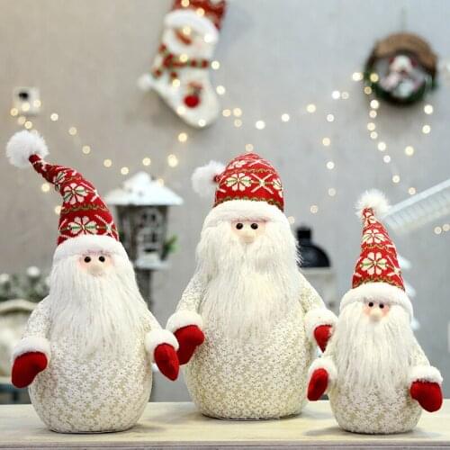 Christmas old man head Santa Claus doll Christmas snowman doll creative scene layout props decorations decoracion de navidad