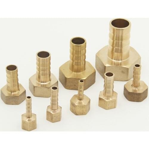 Pagoda connector 6 8 10 12 14mm hose barb connector, hose tail thread 1/8 1/4 3/8 1/2 inch thread (PT)brass water pipe fittings