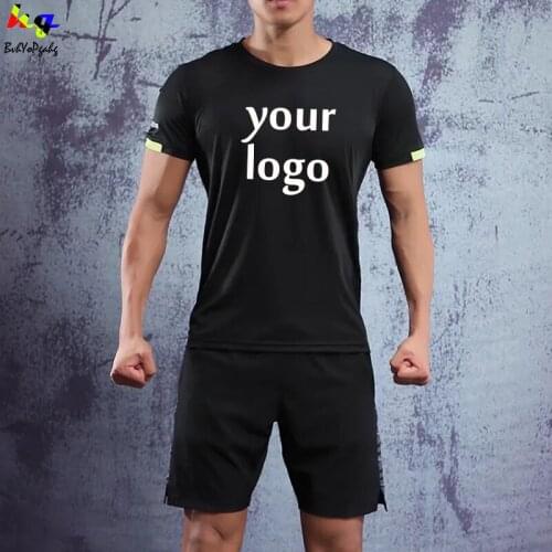 Custom logo quick-drying T-shirt printing logo picture text team name men and women short sleeve shirt advertising shirt