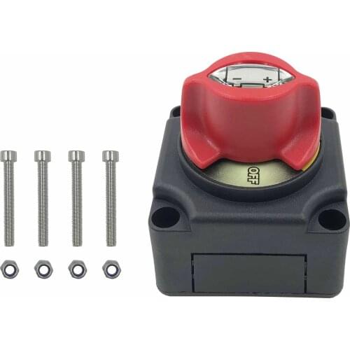 Universal 12-48V Battery Isolator Switch Cut/Shut off Battery Switch,Power Master Disconnect Kill Switch for Marine Boat Car Sma