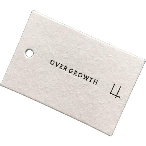 High Quality Best Price Custom Brand Name Logo 6x4cm Paper Hang Tags Clothing Accessories