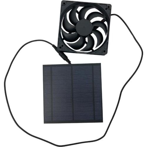 Solar Exhaust Fan Air Extractor Outdoor IP65 Waterproof Ventilator Solar Panel Powered Fan For Dog Chicken House Greenhouse RV