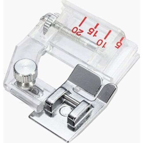 1 pc Adjustable Bias Tape Binding Foot Snap On Presser Foot For Brother Sewing Machine Accessories Quilting Tools Accessory