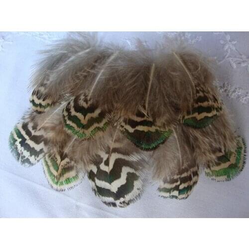 100pcs/Lot 3-6CM VARIGATED & MOTTLED PEACOCK BODY PLUMAGE FEATHERS freeshipping