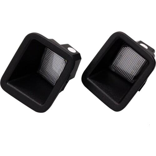 2Pcs/Set License Plate Light For Ford F250/F350/F450/F550 Super Duty 2017-2018 LED Light For Car License Number Plate Light Lamp