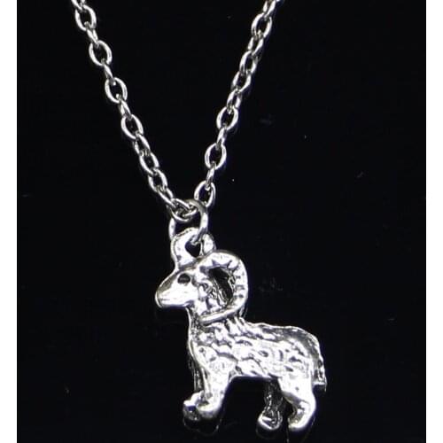 20pcs New Fashion Necklace 23x19mm goat ram Pendants Short Long Women Men Colar Gift Jewelry Choker