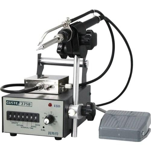 220V Small Solder Machine Pedal Type Mini Constant Temperature Soldering Stations Semi-Automatic Send Tin Electricity Burn Iron