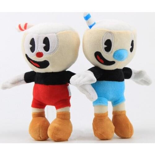 25cm Adventure Game Cuphead Plush Toys Mugman The Devil Legendary Chalice Dolls For Kid Birthday Gift