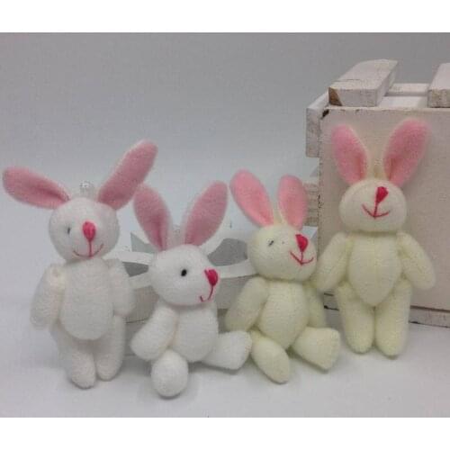 3pcs 6cm plush toy plush filled rabbit small pendant ornaments ornaments creative rag dolls Keychain bag Decorations Accessories
