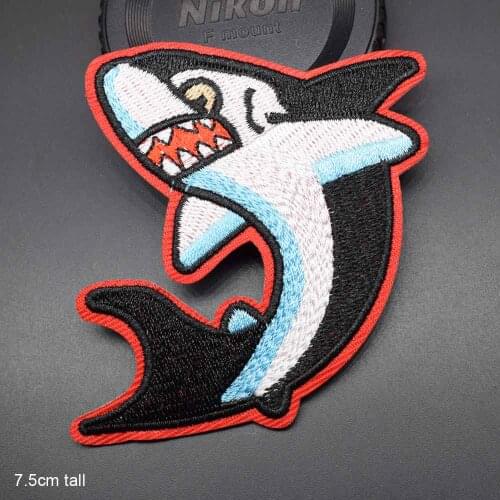 Shark Parrot Lobster Iron On Embroidered Clothes Patches For Clothing Stickers Garment Wholesale