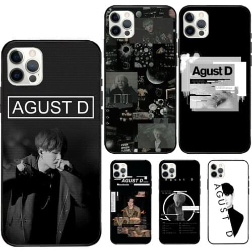 Agust D Suga King Case For iPhone 11 Pro XS Max XR X Soft Cover For iPhone 12 Mini 7 8 Plus SE Phone Case