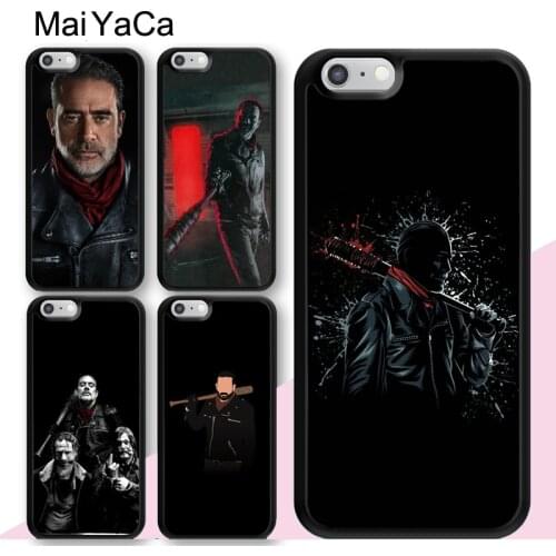 MaiYaCa The Walking Dead Negan Skin Case For iPhone XS Max XR X 12 mini 11 Pro Max SE 2020 6S 7 8 Plus 5S Cover Coque